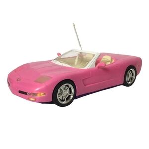 Barbie Pink Convertible Remote Control Car 2001 Toy Mattel